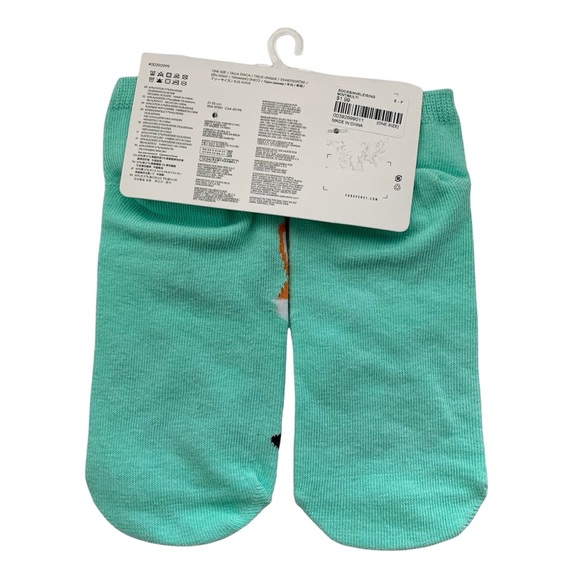 Forever 21 Ankle Socks 4 Pairs Animal Fox Bunny Soda Print - Picture 9 of 11